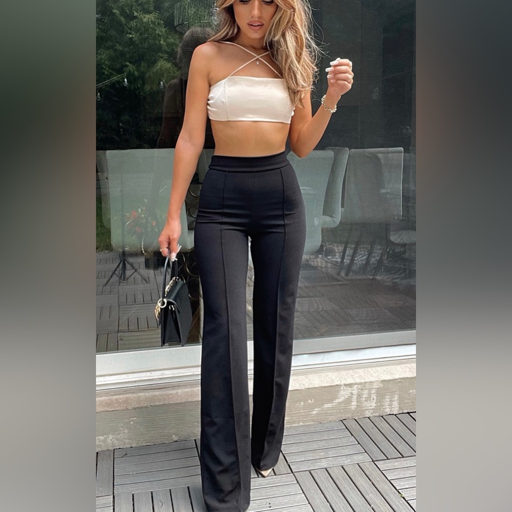 Victoria High Waisted Dress Pants by Fashion Nova